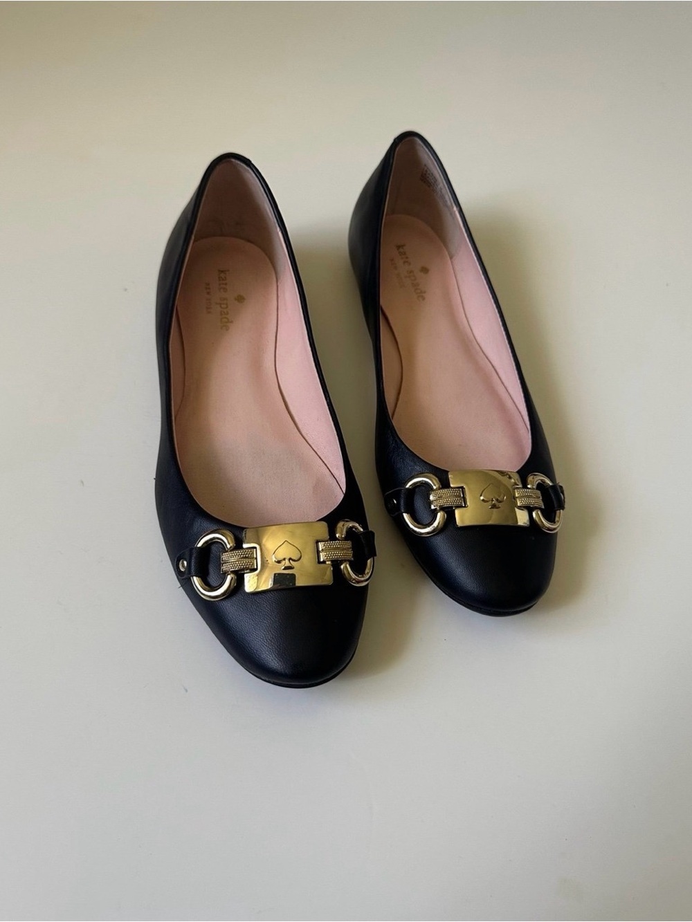 Kate Spade New York ‘PHOEBE’ Leather Flats |Black ~7.5